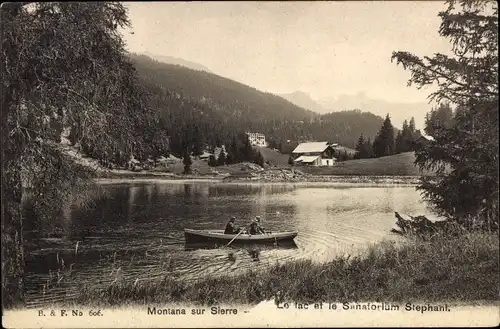 Ak Montana Kanton Wallis, Le Lac et le Sanatorium Stephani