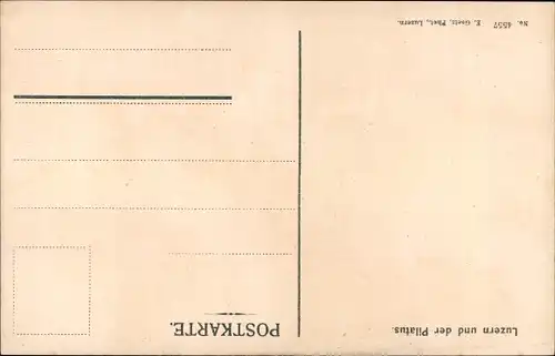 Ak Luzern Stadt Schweiz, Totale mit Pilatus