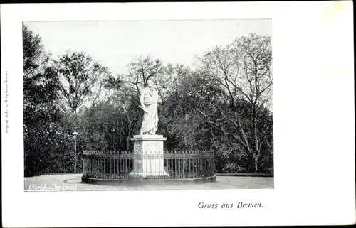 Ak Hansestadt Bremen, Olbrich-Denkmal