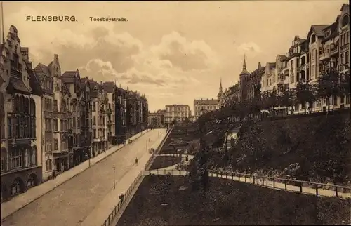 Ak Flensburg in Schleswig Holstein, Toosbüystraße