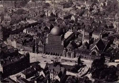 Ak Hannover in Niedersachsen, Fliegeraufnahme Anzeiger Hochhaus, Planetarium, Restaurant