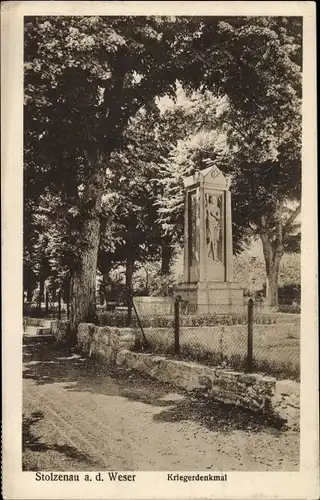 Ak Stolzenau an der Weser, Kriegerdenkmal