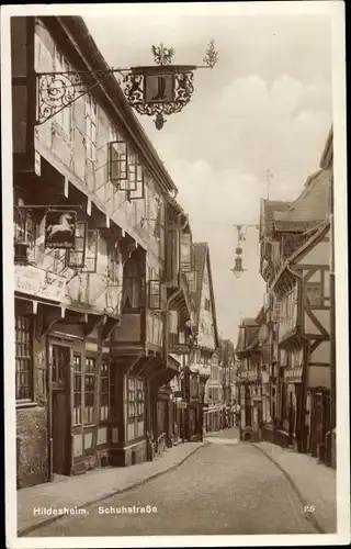 Ak Hildesheim in Niedersachsen, Schuhstraße