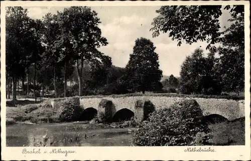 Ak Brakel in Westfalen, Nethebrücke