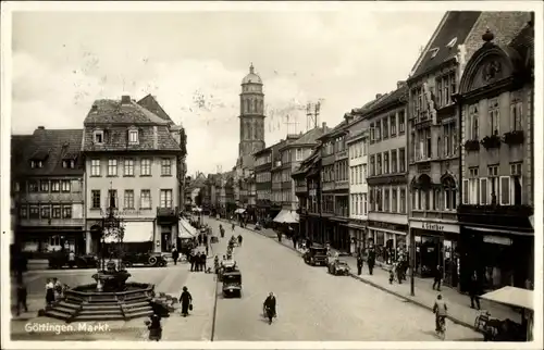 Ak Göttingen in Niedersachsen, Markt