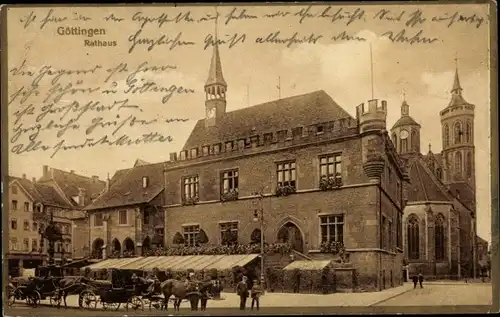 Ak Göttingen in Niedersachsen, Rathaus