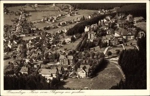 Ak Braunlage im Oberharz, Fliegeraufnahme