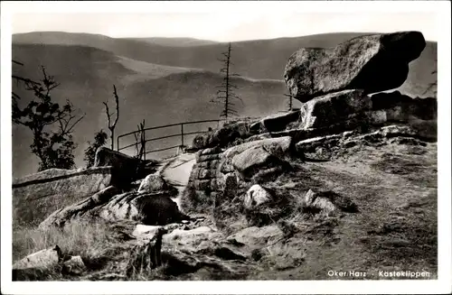 Ak Oker Goslar am Harz, Kästeklippen