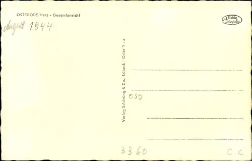 Ak Osterode am Harz, Gesamtansicht