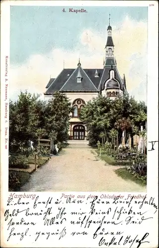 Ak Hamburg Ohlsdorf, Kapelle, Ohlsdorfer Friedhof