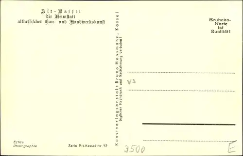 Ak Kassel in Hessen, Wildemannsgasse