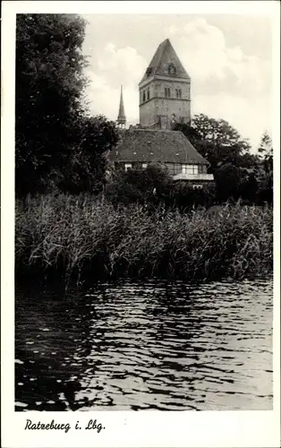 Ak Ratzeburg im Herzogtum Lauenburg, Ortspartie am Wasser