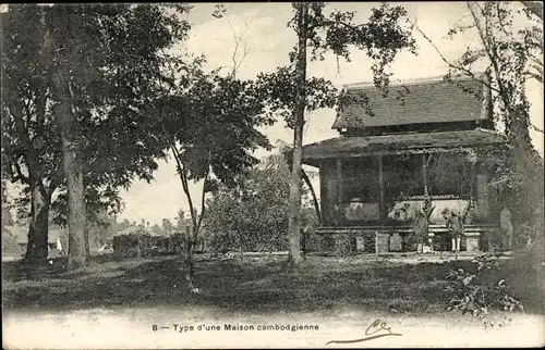 Ak Kambodscha, Type d'une Maison cambodgienne