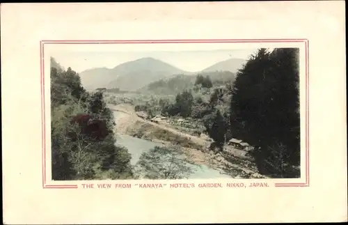 Ak Nikko Präfektur Tochigi Japan, The view from Kanaya Hotel's Garden