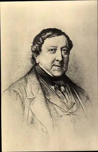 Ak Komponist Gioacchino Rossini, Portrait