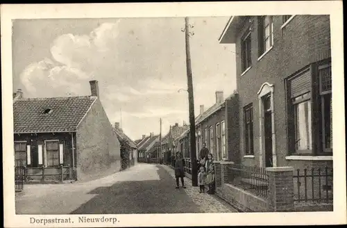 Ak Nieuwdorp Zeeland, Dorpstraat