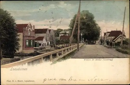 Ak Loosduinen Südholland, Willem III Straat, Loobrug