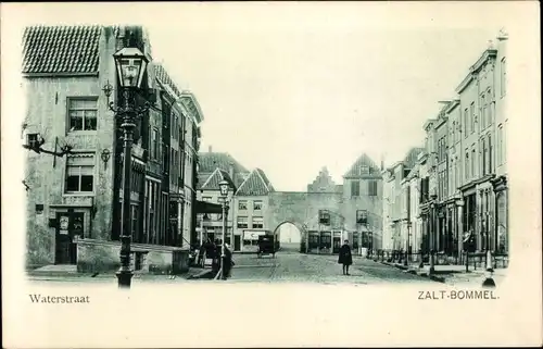 Ak Zaltbommel Gelderland, Waterstraat