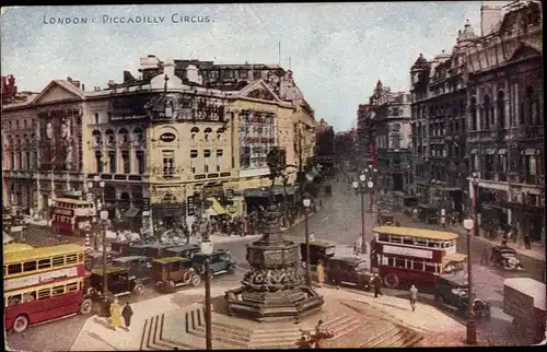 Ak West End London City England, Piccadilly Circus