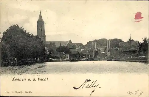 Ak Loenen aan de Vecht Utrecht, Teilansicht