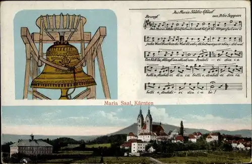 Lied Ak Maria Saal in Kärnten, Glocke, Das Maria Saaler G'läut, Panorama, Kirche