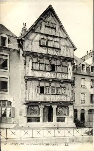 Ak Morlaix Finistère, Maison de la Reine Anne