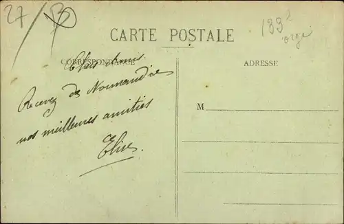 Ak Bernay Eure, Maison du XVI siecle, Rue Auguste le Prevost