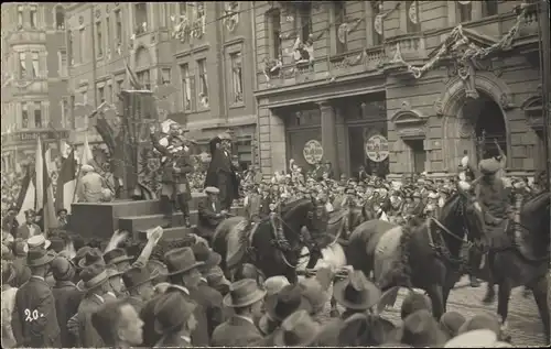 Foto Ak Dresden, Sängerfest 1925, Festzug, Die Deutsche Eiche