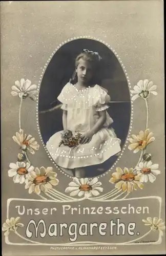 Passepartout Ak Prinzessin Margarethe von Sachsen