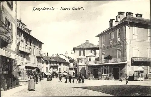 Ak Domodossola Piemonte, Piazza Castello