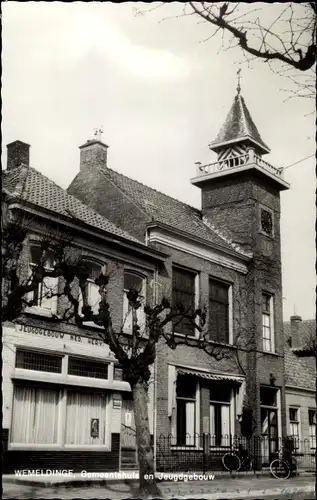 Ak Wemeldinge Zeeland Niederlande, Gemeentehuis en Jeugdgebouw