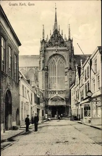 Ak Goes Zeeland Niederlande, Groote Kerk