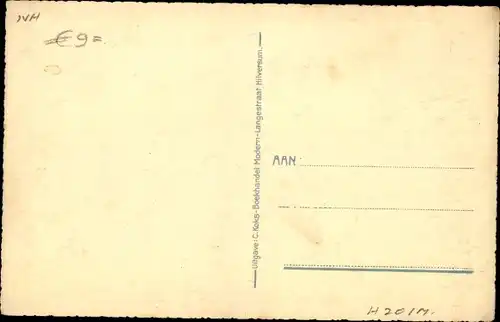 Ak Hilversum Nordholland Niederlande, Raadhuis, Achterzijde
