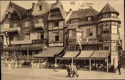 Ak La Panne De Panne Westflandern, Digue Ouest, Patisserie Royale