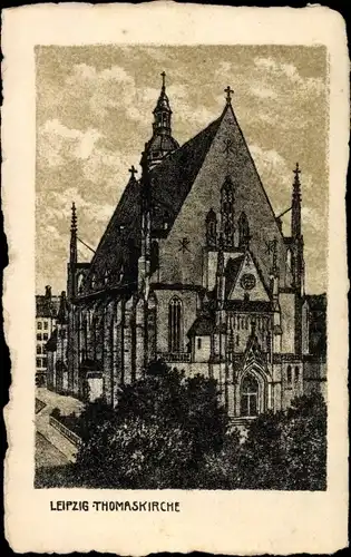 Ak Leipzig in Sachsen, Thomaskirche