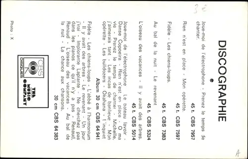 Ak Schauspieler und Sänger Charles Trenet