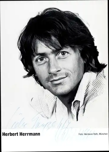 Ak Schauspieler Herbert Herrmann, Portrait, Autogramm