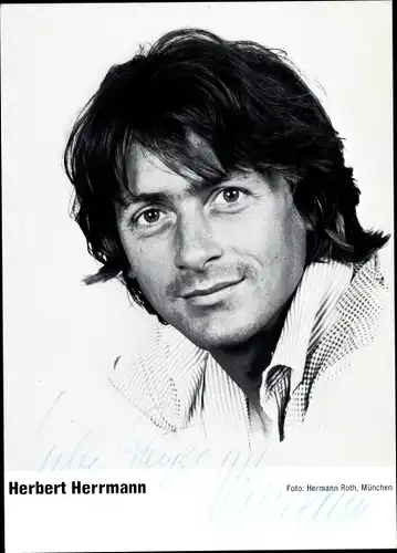 Ak Schauspieler Herbert Herrmann, Portrait, Autogramm