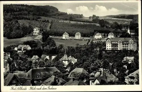 Ak Bad Altheide Schlesien, Blick nach dem Teehaus