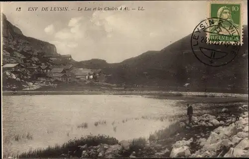 Ak Leysin Kanton Waadt, Le Lac et les Chalets