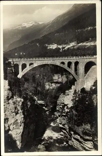 Ak Aandalsnes Romsdalen Norwegen, Kyllingbrücke der Raumabahn