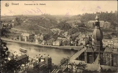 Ak Dinant Wallonien Namur, Panorama de St. Medard