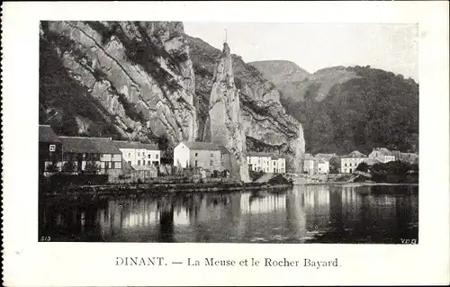 Ak Dinant Wallonien Namur, La Meuse et le Rocher Bayard