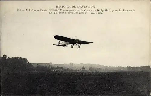 Ak Histoire de l'Aviation, l'Aviateur Louis Bleriot