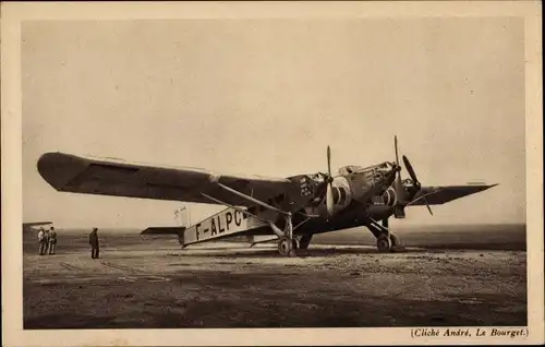 Ak Französisches Passagierflugzeug, F ALPC, D.B. 70