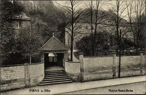 Ak Pirna in Sachsen, Blick auf das Maria Anna Heim