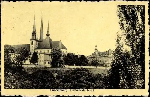 Ak Luxembourg, Kathedrale