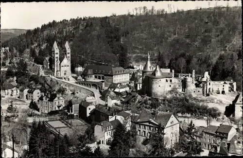 Ak Clervaux Clerf Luxembourg, Gesamtansicht