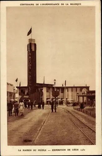 Ak Liège Lüttich Wallonien, Weltausstellung 1903, Maison du Peuple