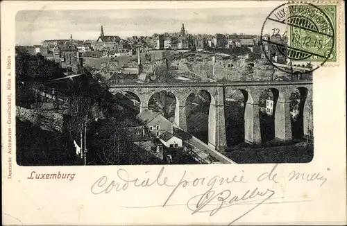 Ak Luxemburg Luxembourg, Viaduct